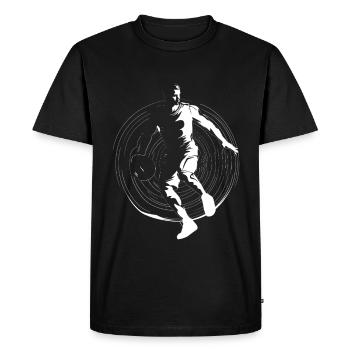 Basketball Sketch - Men's Premium Organic T-Shirt - black - Front - Nico (187cm)