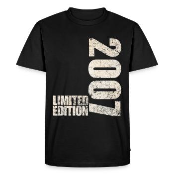 Édition Limitée 2007 18ème Cadeau d’Anniversaire - T-shirt Premium bio Homme - noir - Devant - Nico (187cm)
