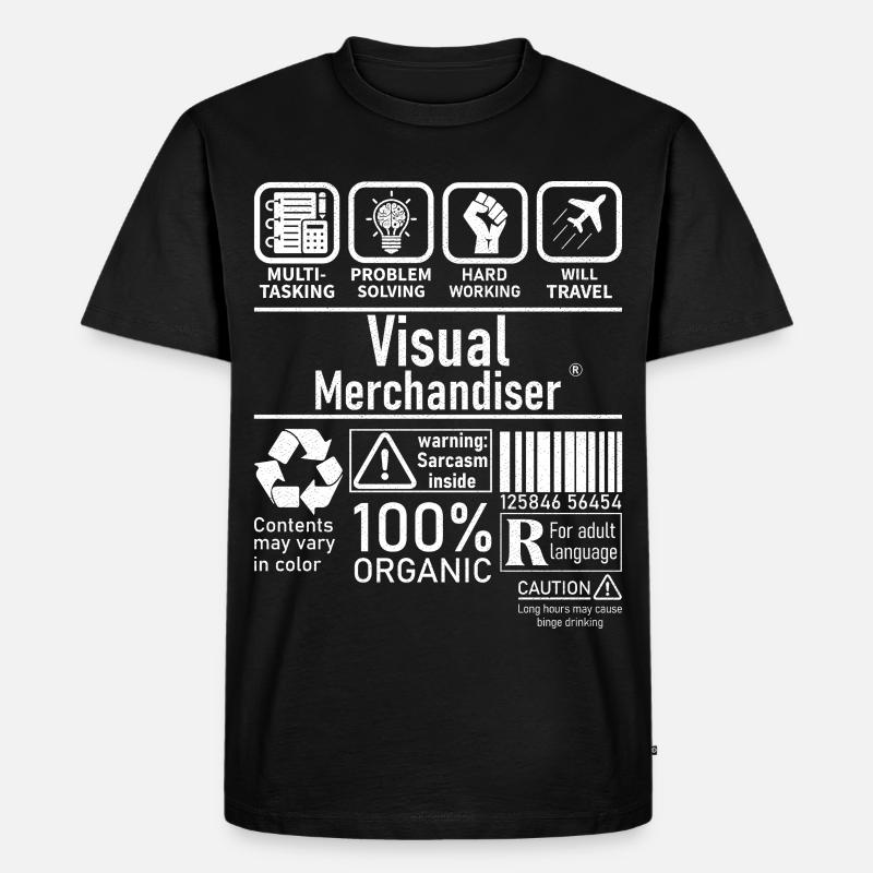 Visual Merchandiser résolution de problèmes multitâches - T-shirt Premium bio Homme - noir
