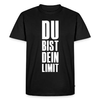 Vous êtes votre limite pour le démarrage d’un entrepreneur - T-shirt Premium bio Homme - noir - Devant - Nico (187cm)
