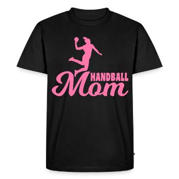 Handball player mom - Men's Premium Organic T-Shirt - black - Front - Nico (187cm)