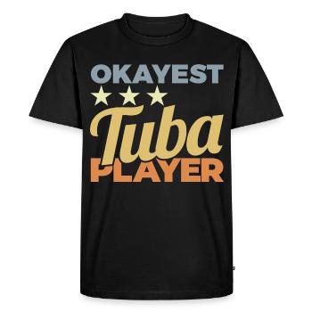 Average tuba player - Men's Premium Organic T-Shirt - black - Front - Nico (187cm)