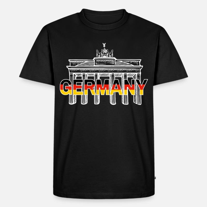 GERMANY - Männer Premium Bio T-Shirt - Schwarz