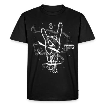 Metal Hand Zombie Illustration Devils Hand W - Men's Premium Organic T-Shirt - black - Front - Nico (187cm)
