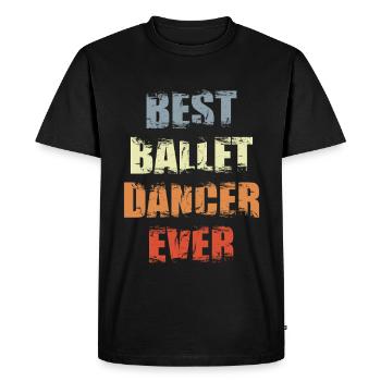 Best Ballet Dancer - Men's Premium Organic T-Shirt - black - Front - Nico (187cm)