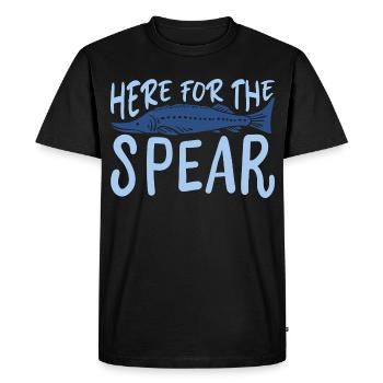 Spearfish Fishing - Men's Premium Organic T-Shirt - black - Front - Nico (187cm)
