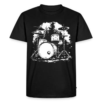 Percussion - T-shirt Premium bio Homme - noir - Devant - Nico (187cm)