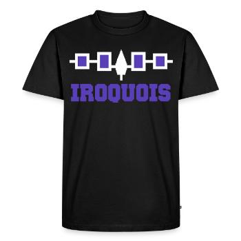 La ceinture iroquoise de Hiawatha - T-shirt Premium bio Homme - noir - Devant - Nico (187cm)
