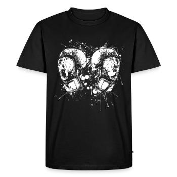 Kickboxing Gloves Street Art - Men's Premium Organic T-Shirt - black - Front - Nico (187cm)