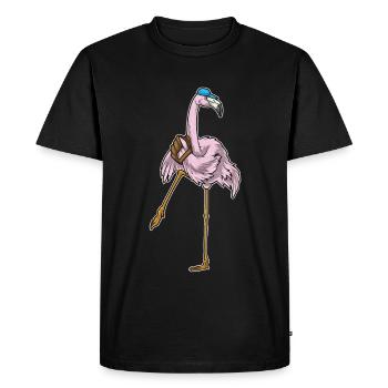 Flamingo Baseball Gant de baseball - T-shirt Premium bio Homme - noir - Devant - Nico (187cm)