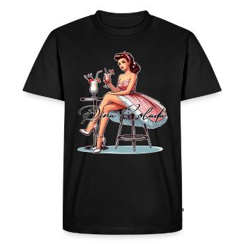 Wife Rockabilly Pina Colada Gift - Men's Premium Organic T-Shirt - black - Front - Nico (187cm)