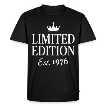 Édition limitée Est. 1976 - T-shirt Premium bio Homme - noir - Devant - Nico (187cm)