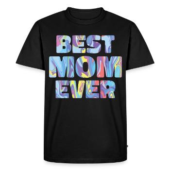 Best mom in the world - Men's Premium Organic T-Shirt - black - Front - Nico (187cm)