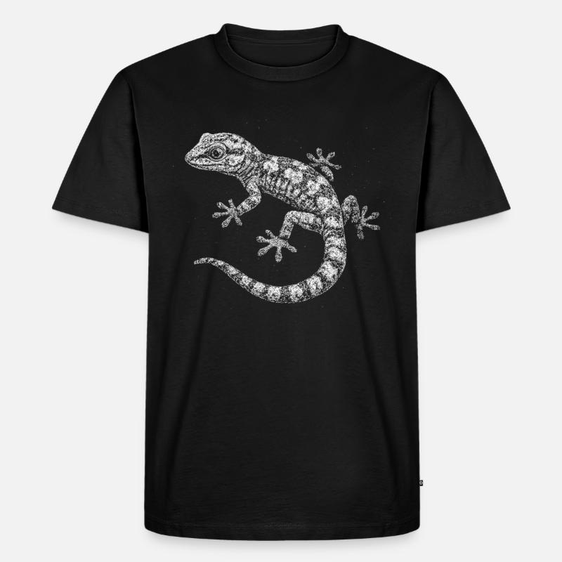 Ein Gecko - Männer Premium Bio T-Shirt - Schwarz