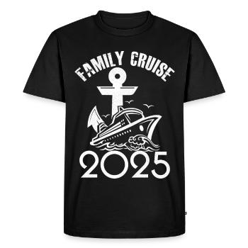 Croisière famille 2025 - T-shirt Premium bio Homme - noir - Devant - Nico (187cm)