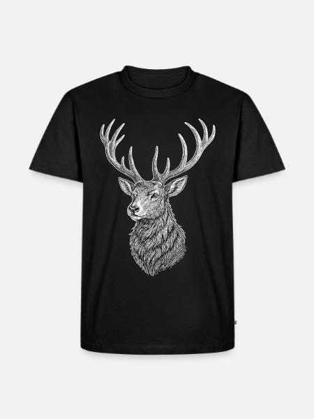 Deer - Men's Premium Organic T-Shirt - black