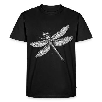 Dragonfly - Men's Premium Organic T-Shirt - black - Front - Nico (187cm)