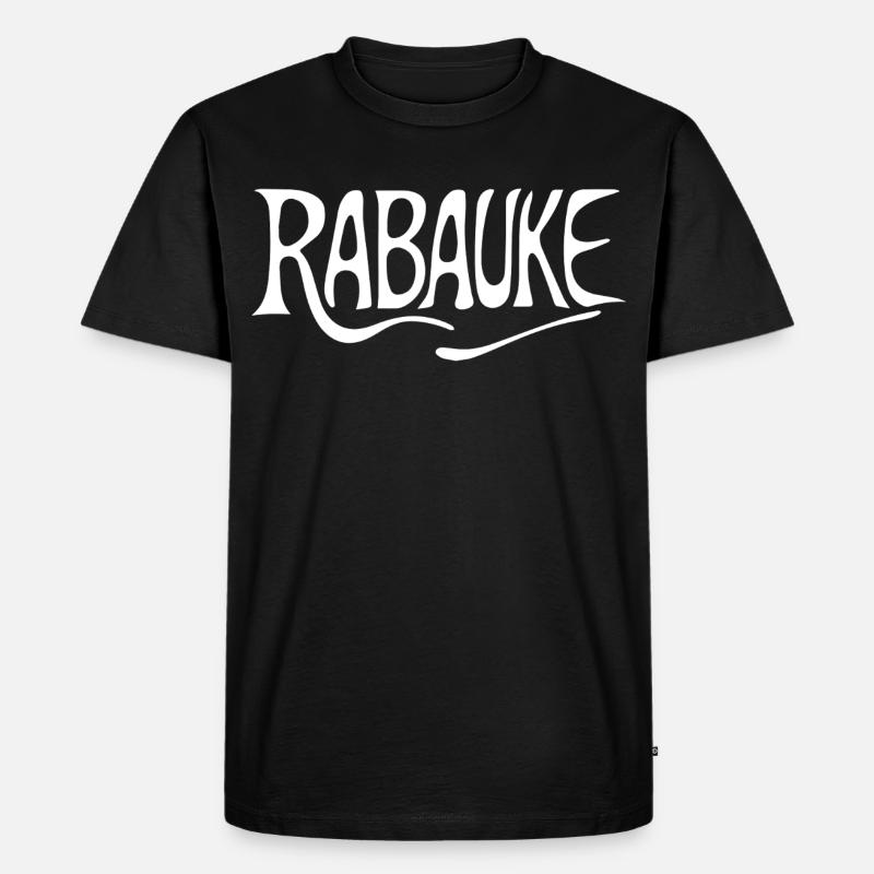 Rabauke - Männer Premium Bio T-Shirt - Schwarz