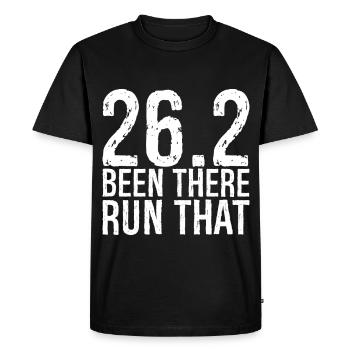 26 been there run that - Men's Premium Organic T-Shirt - black - Front - Nico (187cm)