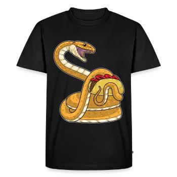 Snake Taco - Men's Premium Organic T-Shirt - black - Front - Nico (187cm)