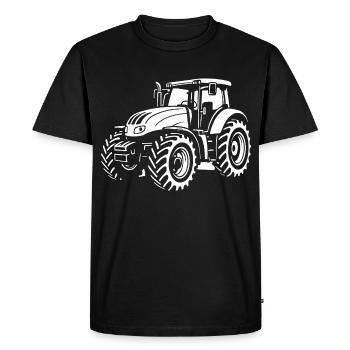 La puissance moderne sur le terrain - T-shirt Premium bio Homme - noir - Devant - Nico (187cm)
