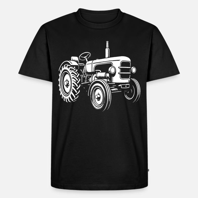 Kraftpaket vom Acker - Männer Premium Bio T-Shirt - Schwarz