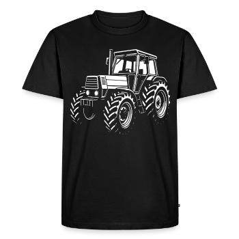 Ackerkraft dans un style rétro - T-shirt Premium bio Homme - noir - Devant - Nico (187cm)