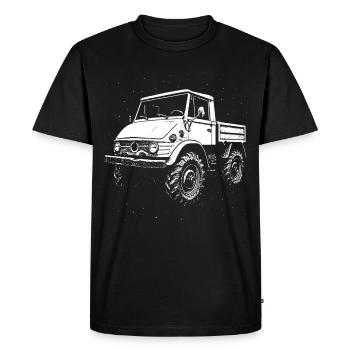 Puissance avec un statut culte - T-shirt Premium bio Homme - noir - Devant - Nico (187cm)