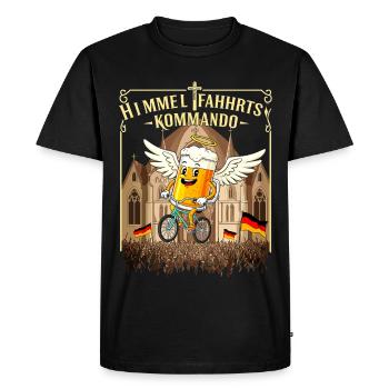 HIMMELFAHHRTS KOMMANDO - Excursion pour la fête des pères - T-shirt Premium bio Homme - noir - Devant - Nico (187cm)
