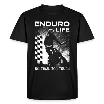 Enduro - Pilote de moto tout-terrain - T-shirt Premium bio Homme - noir - Devant - Nico (187cm)