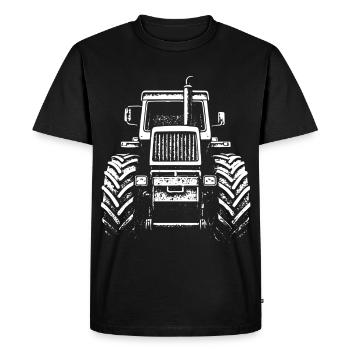 Front force - Men's Premium Organic T-Shirt - black - Front - Nico (187cm)