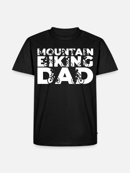 Père VTT - T-shirt Premium bio Homme - noir