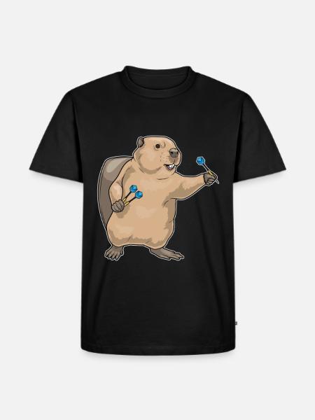Beaver Dart Dart - Men's Premium Organic T-Shirt - black