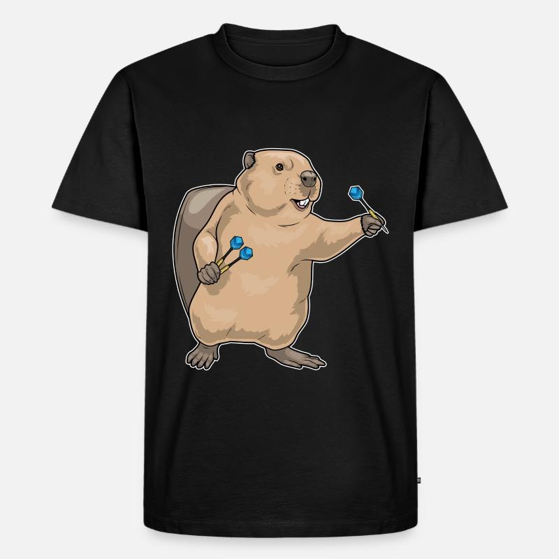 Fléchette Castor Fléchette - T-shirt Premium bio Homme - noir