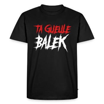TGB - T-shirt Premium bio Homme - noir - Devant - Nico (187cm)
