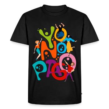 Je ne paie pas - T-shirt Premium bio Homme - noir - Devant - Nico (187cm)