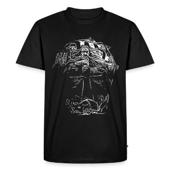 Nordic power - Men's Premium Organic T-Shirt - black - Front - Nico (187cm)