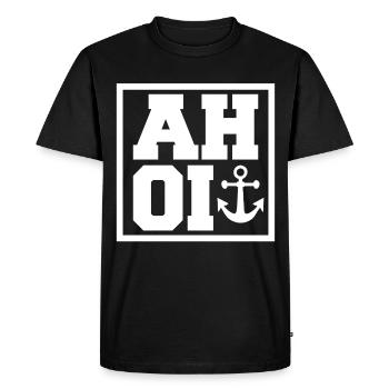 Ahoy sailor - Men's Premium Organic T-Shirt - black - Front - Nico (187cm)