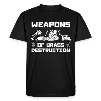Pelouse Rambo - T-shirt Premium bio Homme - noir - Devant - Nico (187cm)