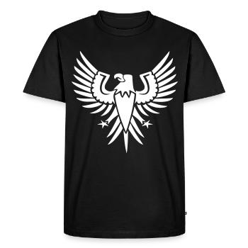 Vol de la liberté - T-shirt Premium bio Homme - noir - Devant - Nico (187cm)