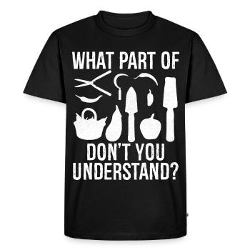 quelle partie de ne comprenez-vous pas - T-shirt Premium bio Homme - noir - Devant - Nico (187cm)