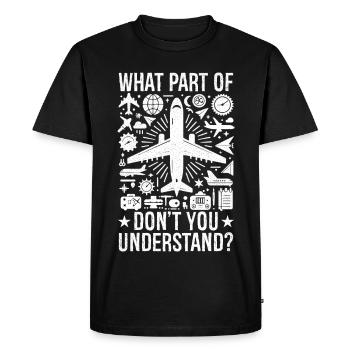 quelle partie de ne comprenez-vous pas - T-shirt Premium bio Homme - noir - Devant - Nico (187cm)