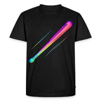 Batte de baseball Steamwave - T-shirt Premium bio Homme - noir - Devant - Nico (187cm)