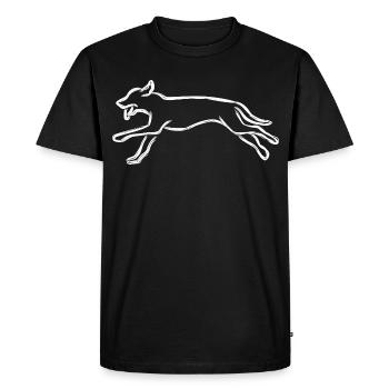 Dog - Men's Premium Organic T-Shirt - black - Front - Nico (187cm)