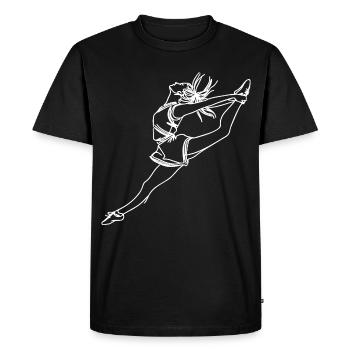 Cheerleadier Girl Croquis - T-shirt Premium bio Homme - noir - Devant - Nico (187cm)