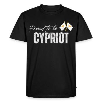 Drapeau chypriote, fierté chypriote - T-shirt Premium bio Homme - noir - Devant - Nico (187cm)