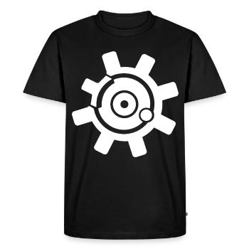 AR-15 Face de culasse cinq cinq cinq six 5,56 mm 556 choc - T-shirt Premium bio Homme - noir - Devant - Nico (187cm)