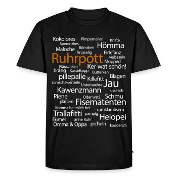 Ruhrpott Langue Dortmund Bochum Hömma Ruhrdeutsch - T-shirt Premium bio Homme - noir - Devant - Nico (187cm)