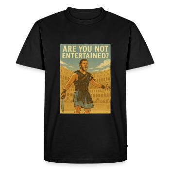 N’êtes-vous pas diverti ? - T-shirt Premium bio Homme - noir - Devant - Nico (187cm)