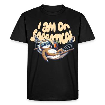 on Sabbatical - Men's Premium Organic T-Shirt - black - Front - Nico (187cm)